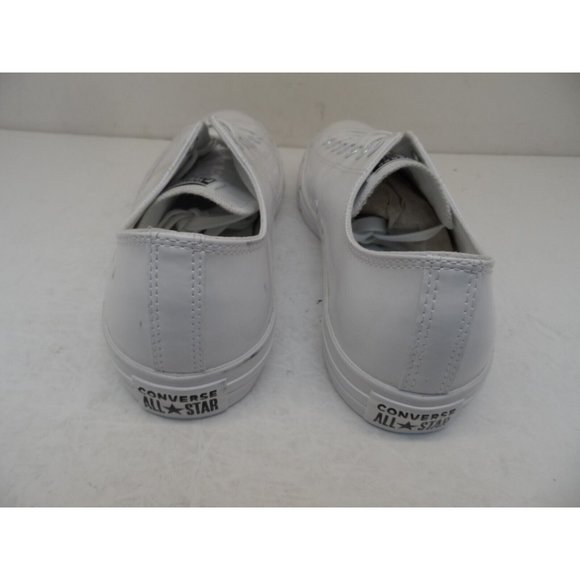 Converse Men's All Star Chuck Taylor Low Athletic Shoe 164715C Patent White 13M - Picture 4 of 6